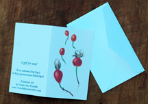 Rose hip gift card sample